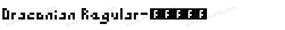 Draconian Regular字体转换